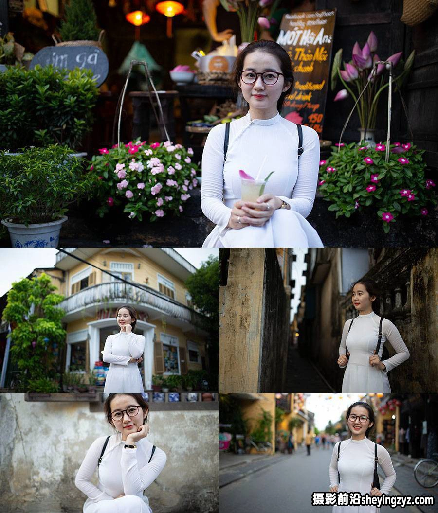 时尚街拍越南旅拍清纯美女RAW原图练习素材9张