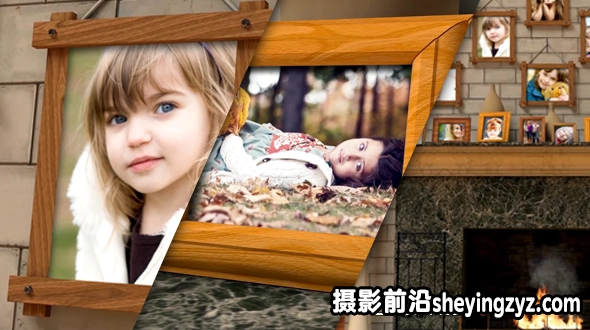 温暖的回忆照片Fireplace Warm Photo Memories 5875425