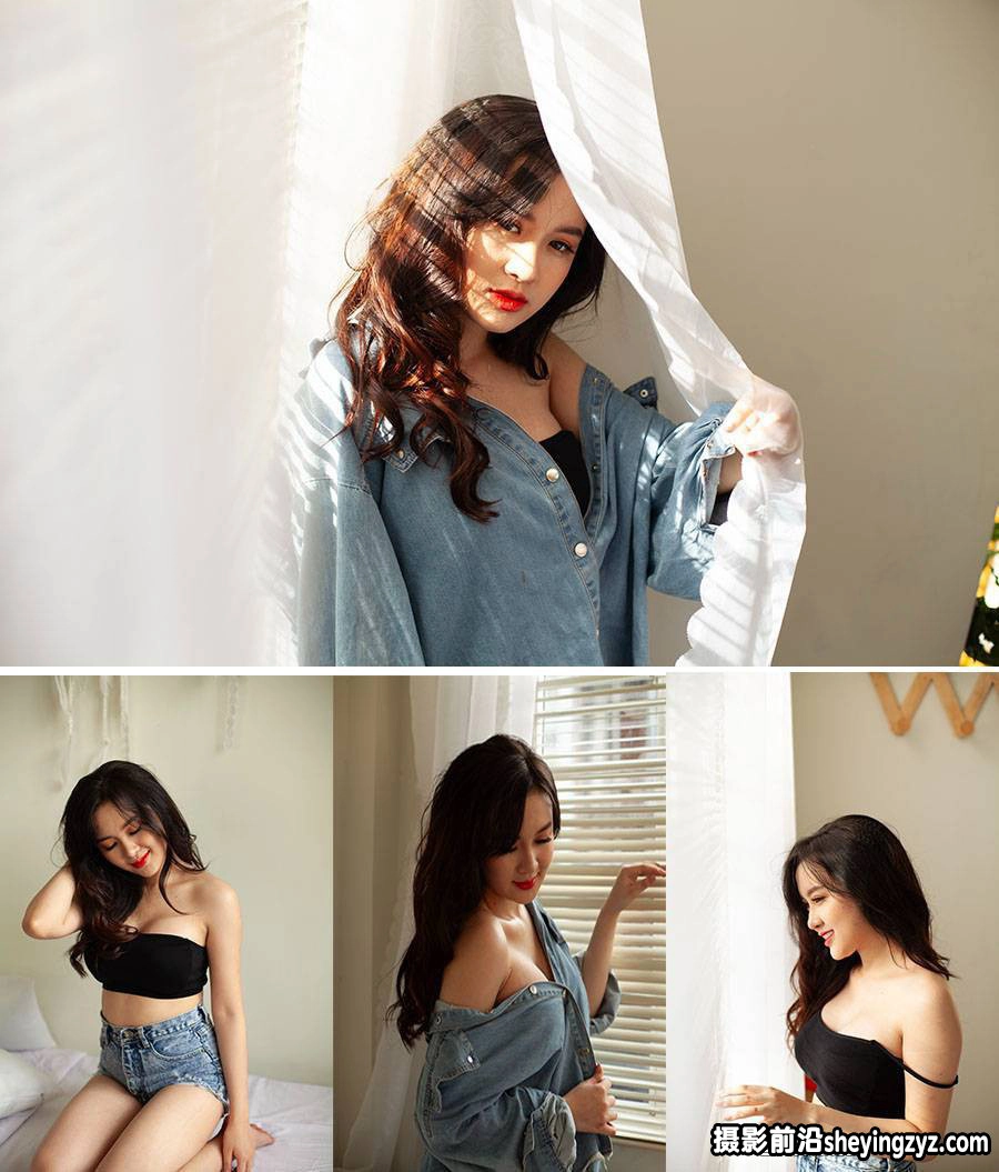 美女私房性感写真人像摄影佳能RAW原图练习素材8张