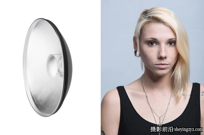 摄影器材-使用不同的灯罩打光的效果对比