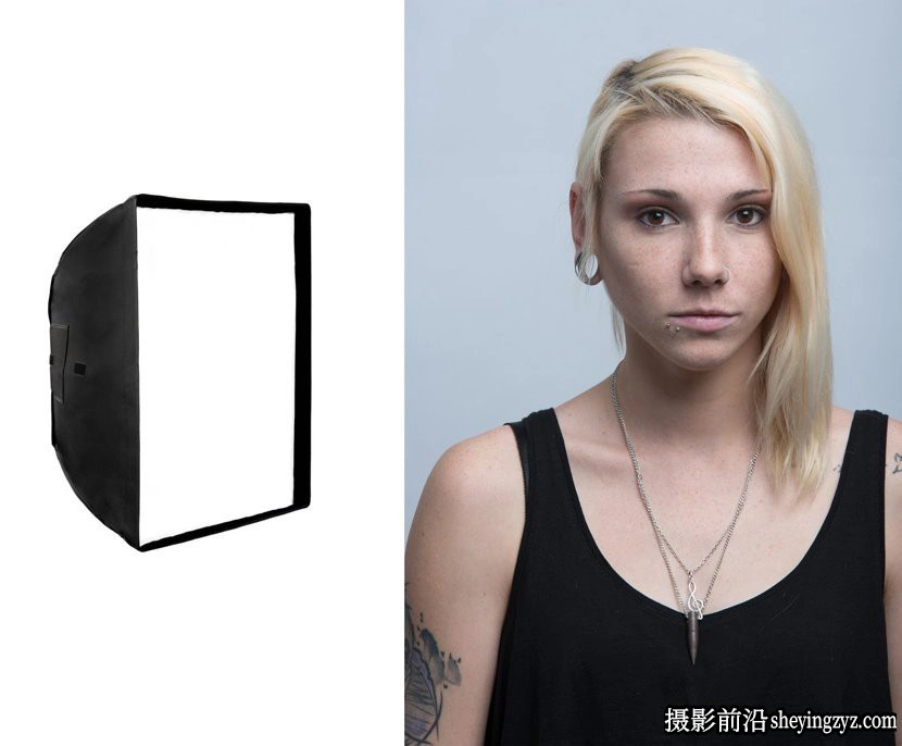 摄影器材-使用不同的灯罩打光的效果对比