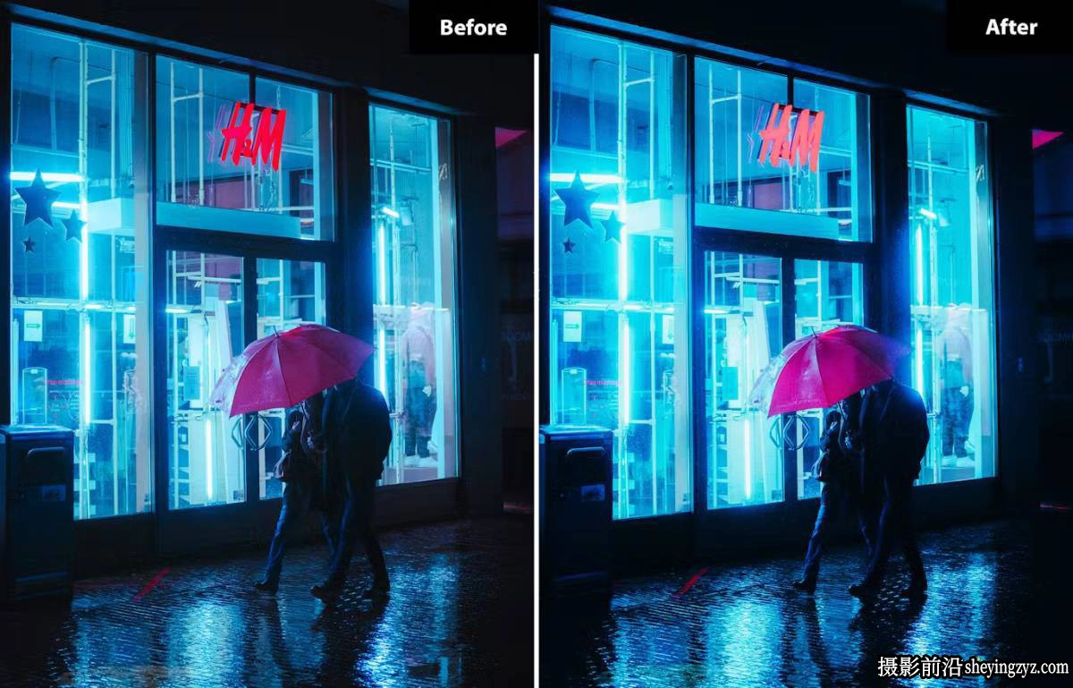 城市夜景霓虹风光Lightroom预设及photoshop调色预设