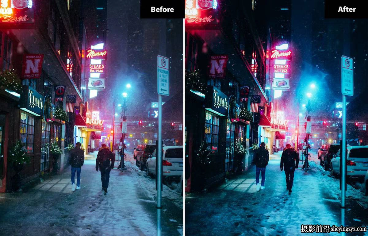 城市夜景霓虹风光Lightroom预设及photoshop调色预设