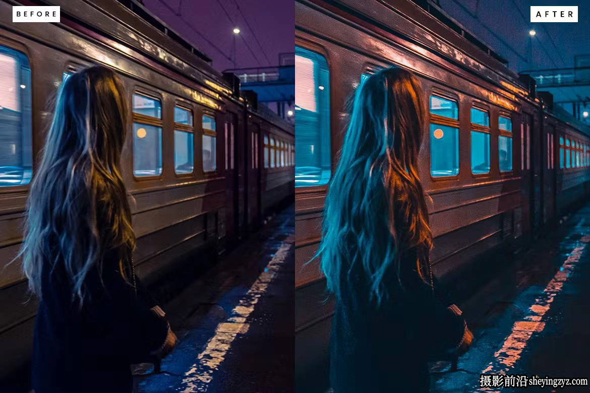 免费lr预设-10种夜景电影风光人像后期调色Lightroom预设/PS预设