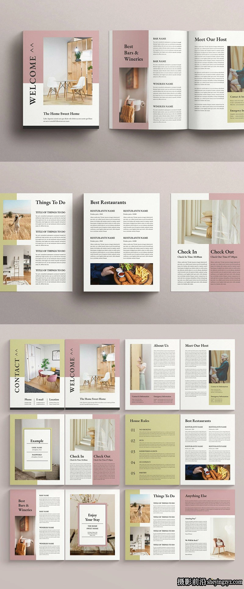 杂志版式设计排版布局InDesign模板