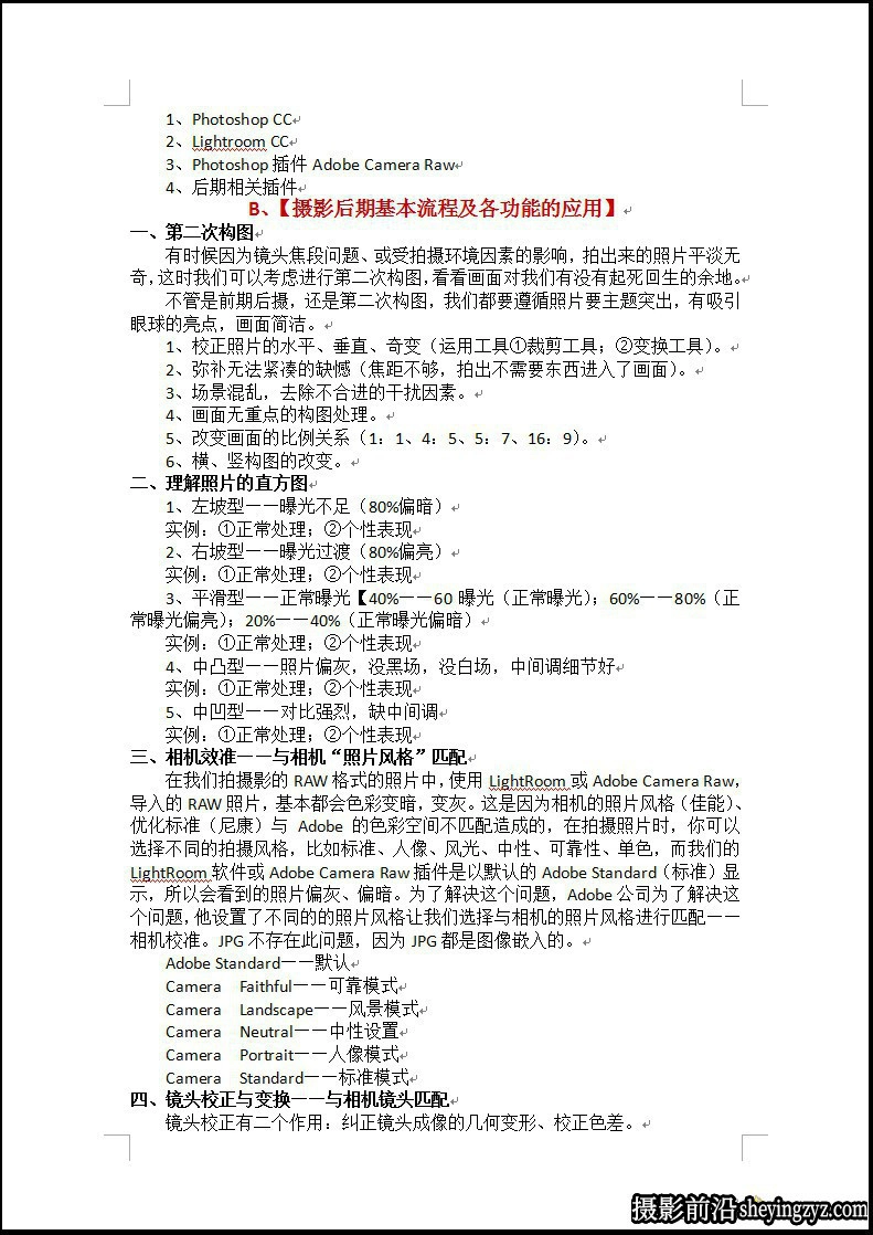 那村的人儿(村长)第16期摄影后期PS+LR培训完整教程