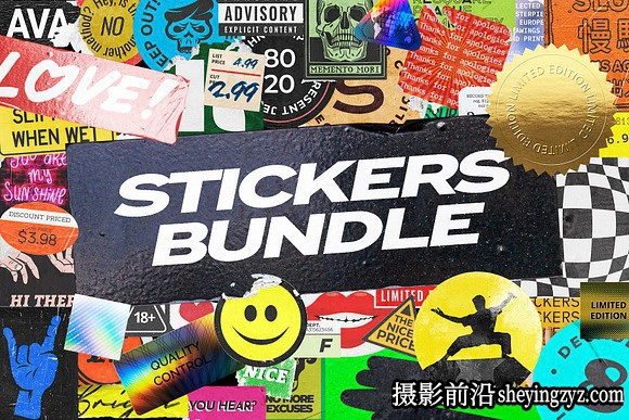 标志品牌贴纸PS样机模型大合集