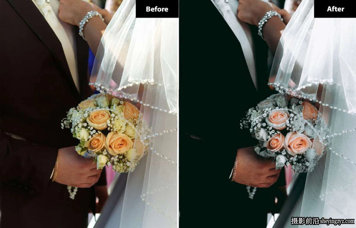 6种波西米亚婚礼人像后期调色Lightroom预设手机LR预设