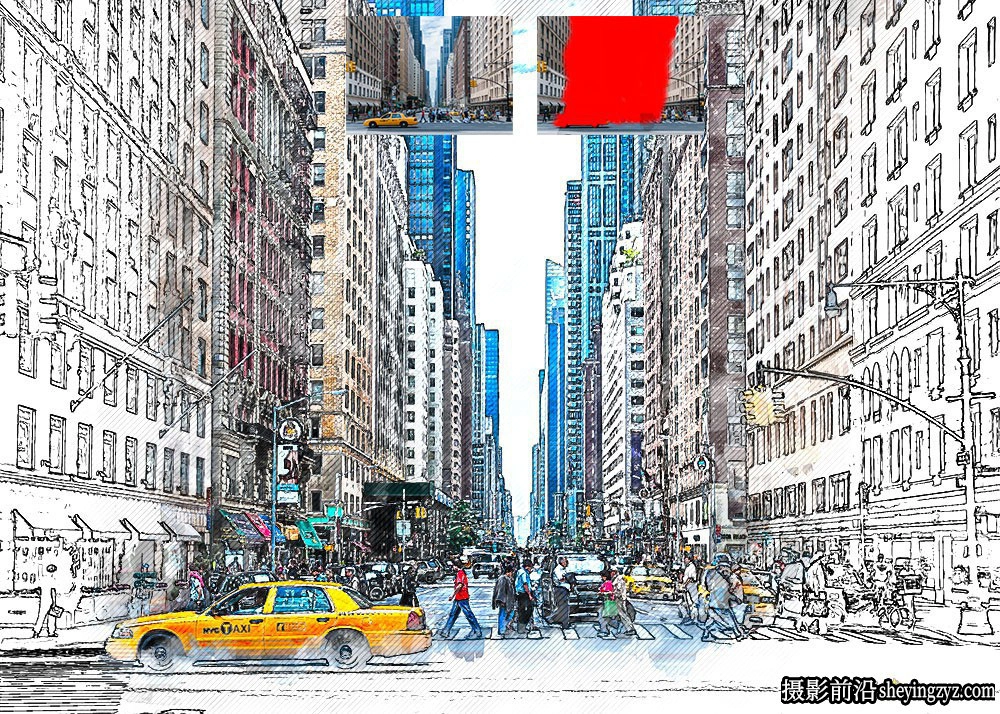 城市草图素描PS动作第二季 Urban Sketch2 Photoshop Action(附视频教程)