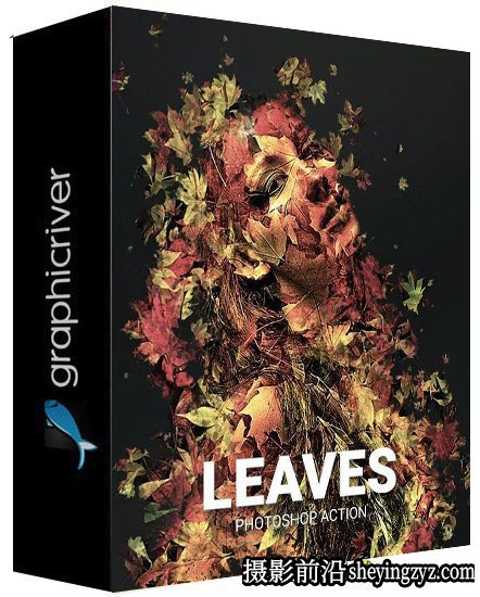树叶伪装PS特效动作 Leaves Photoshop Action(附视频教程)
