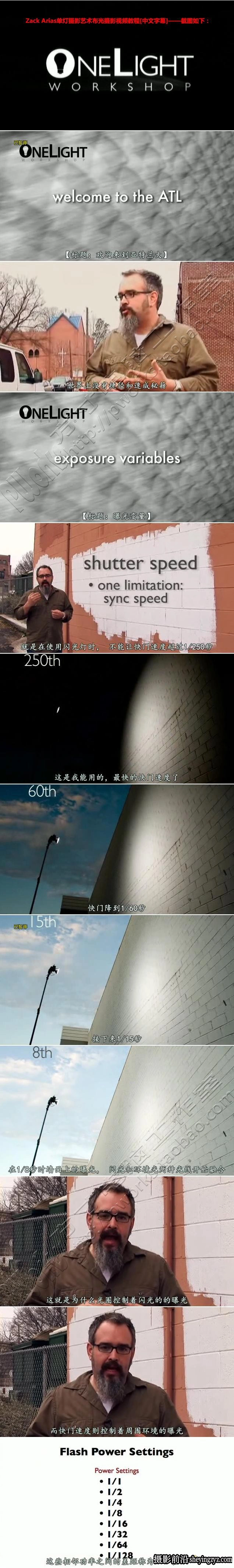 Zack Arias 单灯摄影艺术的魅力-单灯布光教程[中文字幕]