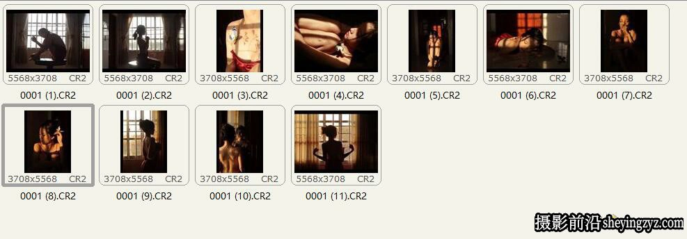私房光影美女人像写真人像摄影RAW原图练习素材11张