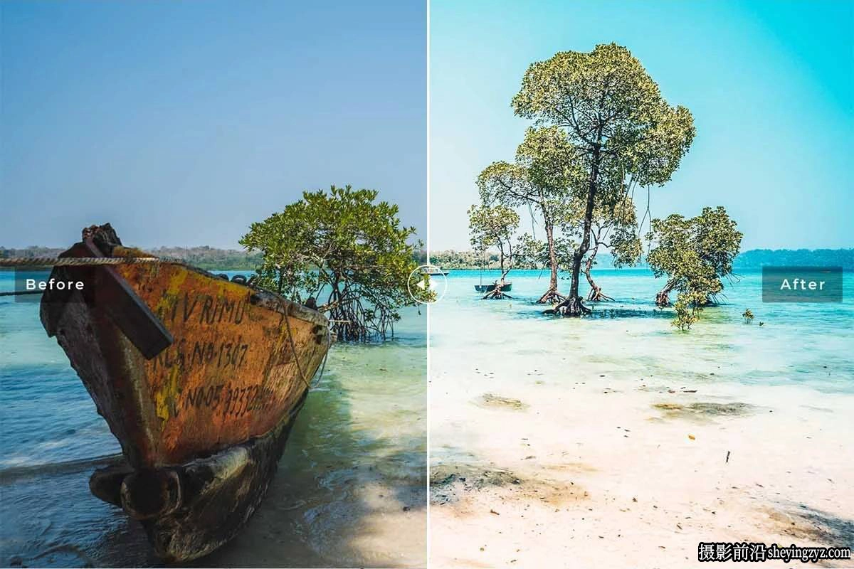 13种海景旅拍人像风光摄影后期调色Lightroom预设手机版lr预设