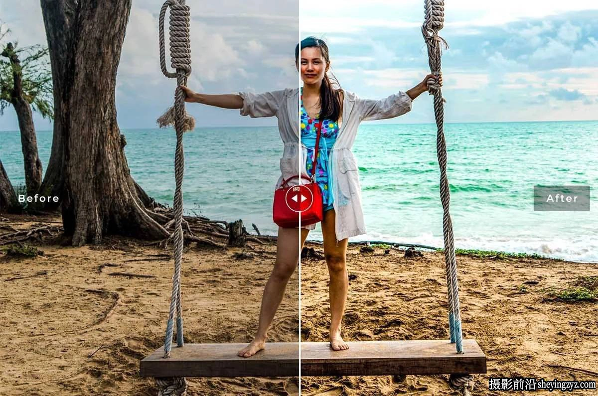 13种海景旅拍人像风光摄影后期调色Lightroom预设手机版lr预设