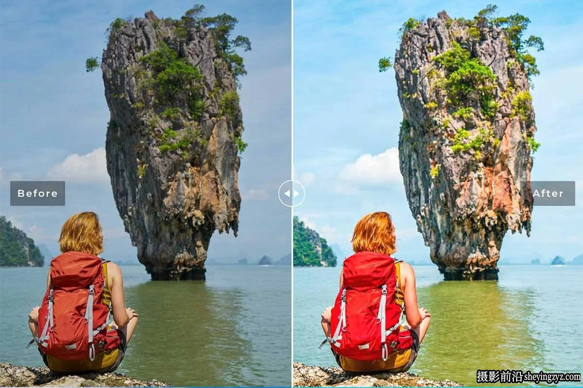13种海景旅拍人像风光摄影后期调色Lightroom预设手机版lr预设