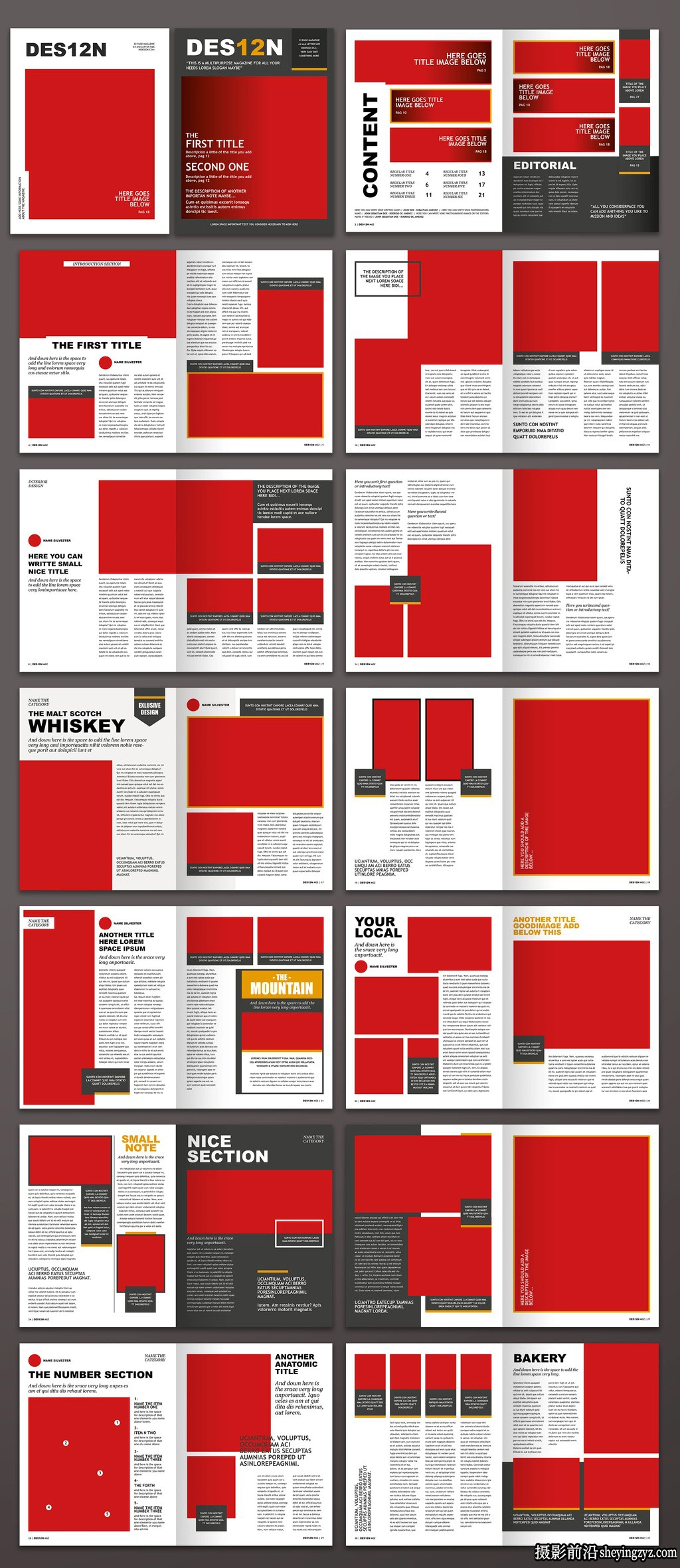 多用途杂志设计排版布局InDesign模板