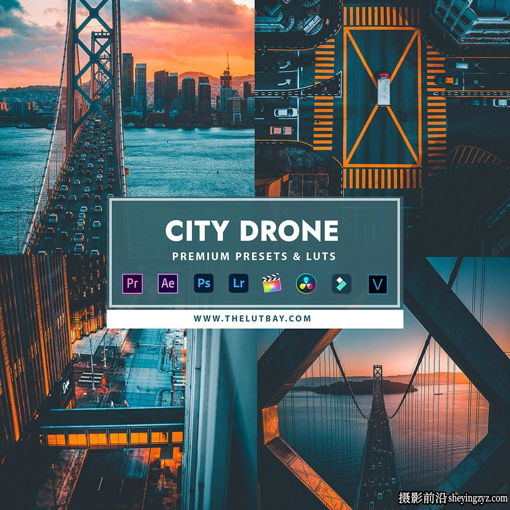 终极无人机风光灰片还原LUT预设Thelutbay-Drone bundle12套完整版