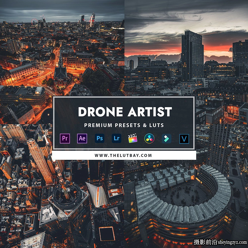 终极无人机风光灰片还原LUT预设Thelutbay-Drone bundle12套完整版