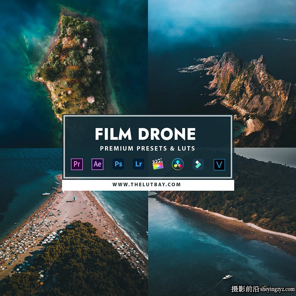 终极无人机风光灰片还原LUT预设Thelutbay-Drone bundle12套完整版