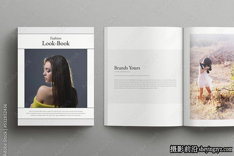 摄影师时尚画册杂志排版布局InDesign模板