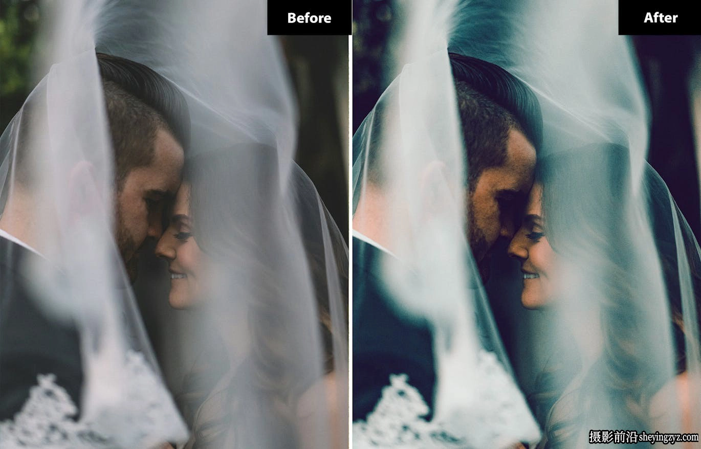 6种经典电影婚礼人像后期调色Lightroom预设 Photoshop预设