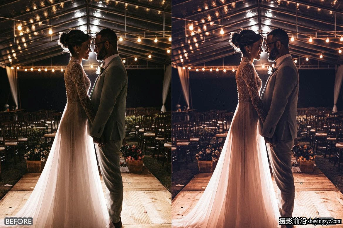 50组电影胶片婚礼人像摄影后期调色Lightroom预设PS预设