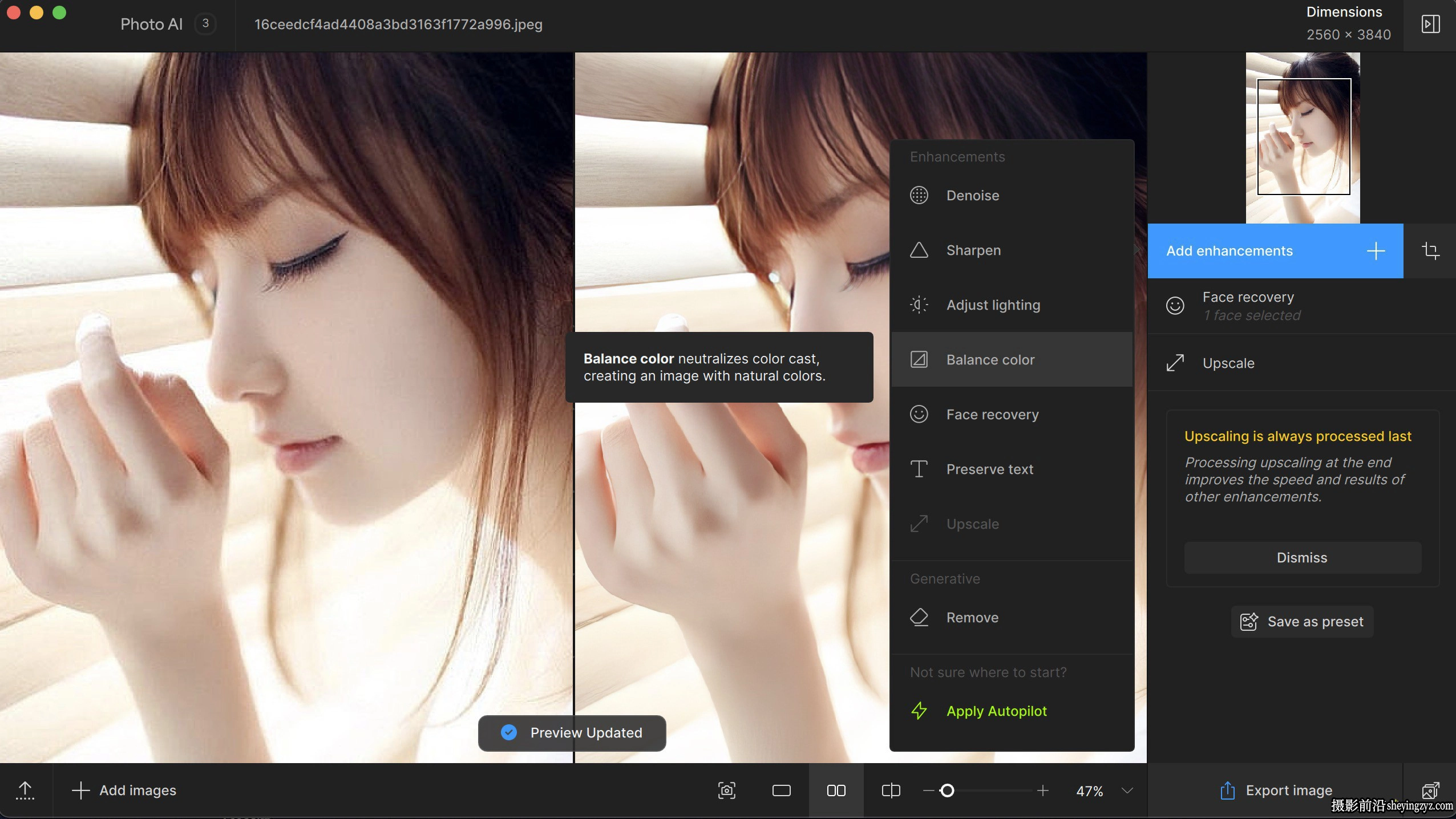 Topaz Photo AI for mac v3.2.0英文版 AI图像放大降噪锐化插件附模型