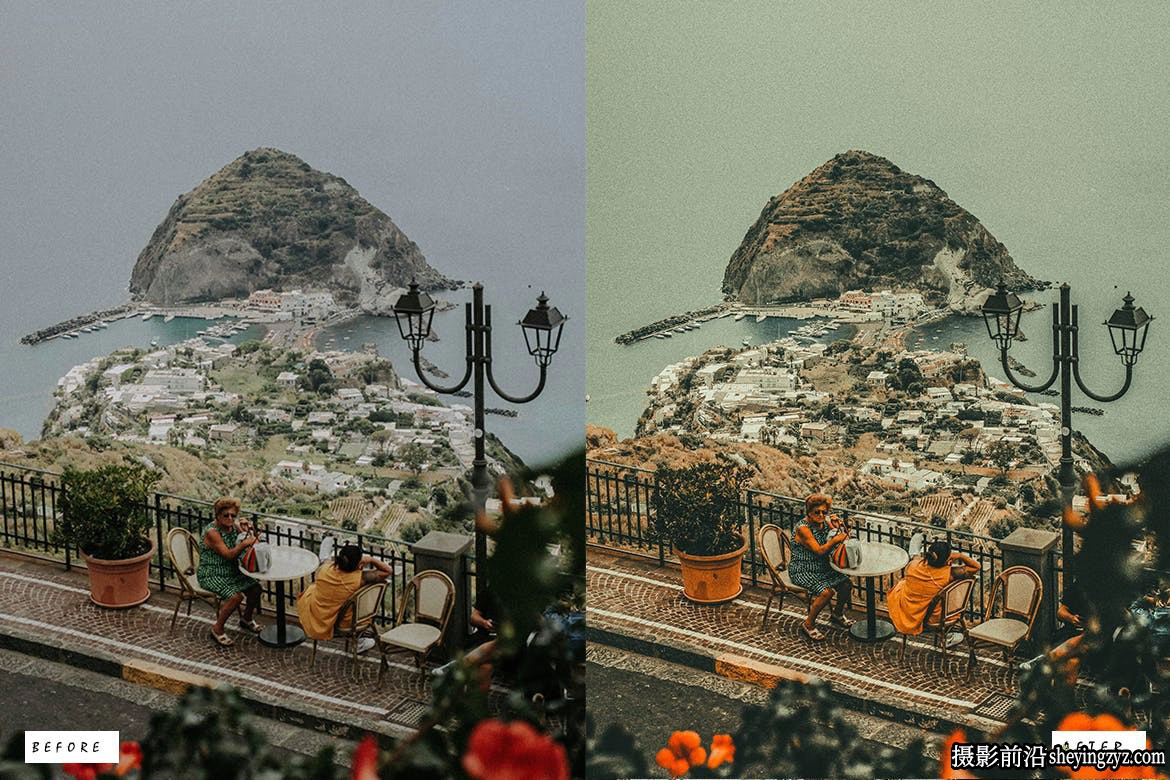 10种旅拍电影胶片情绪人像摄影后期调色Lightroom预设LR预设