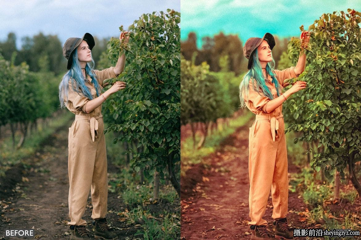 10种生动的好莱坞电影胶片色彩人像后期Lightroom预设手机lr预设