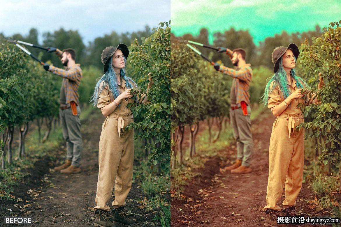10种生动的好莱坞电影胶片色彩人像后期Lightroom预设手机lr预设
