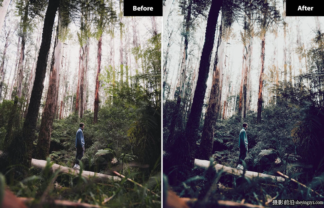 6种旅拍电影黄昏风光摄影后期调色Lightroom预设手机预设