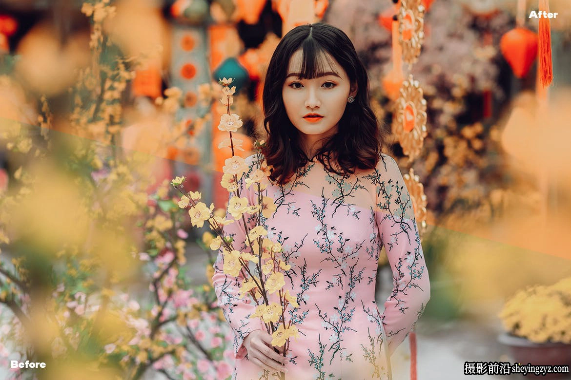 4种复古暖调胶片街拍人像后期调色Lightroom预设手机预设