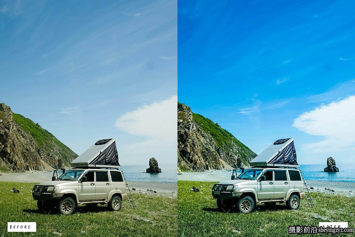 10种非常干净的自驾游旅拍风光后期调色Lightroom预设