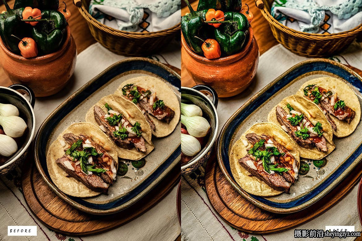 10种明亮通透美食摄影后期调色Lightroom预设