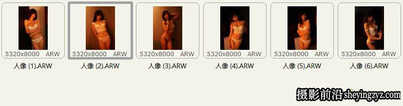 室内港风人像写真美女人像摄影RAW原图素材6张