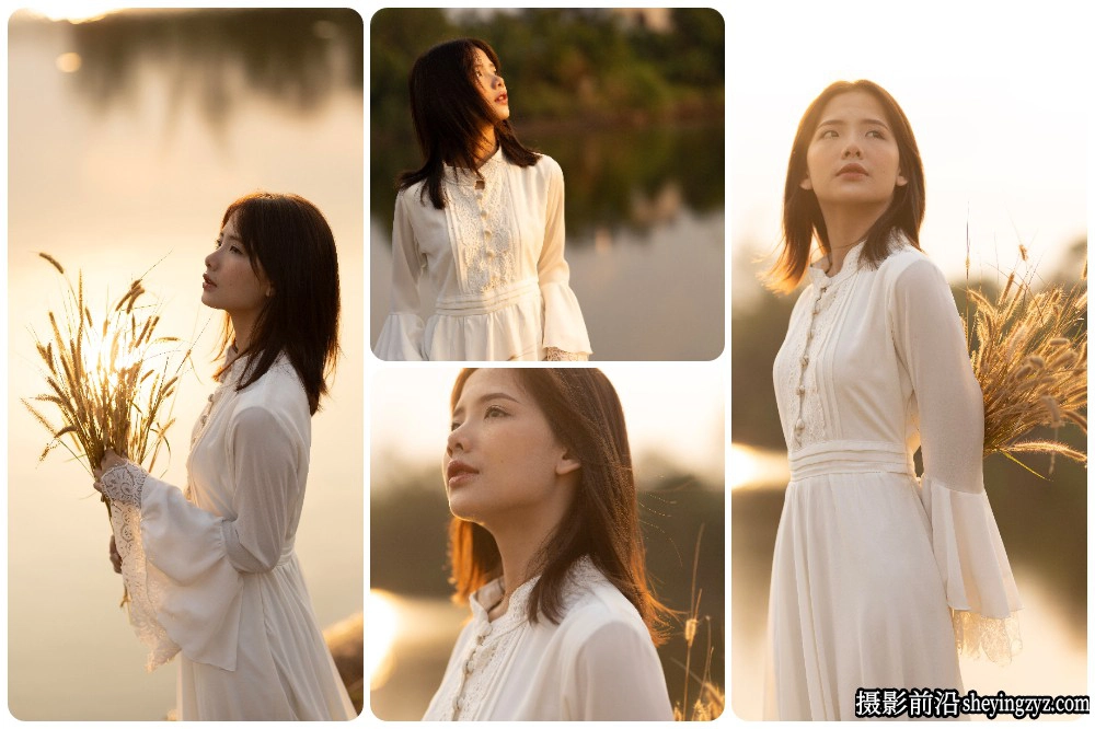 海边逆光美女写真人像摄影RAW原图素材33张