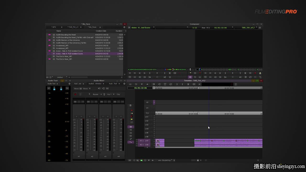 Film Editing Pro 专业电影预告片剪辑艺术完整教程-中英字幕