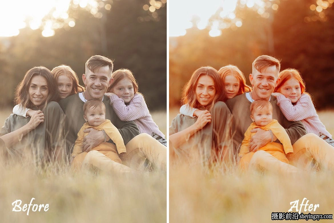 10种温暖家庭人像摄影后期调色LR预设 Family Lightroom Presets