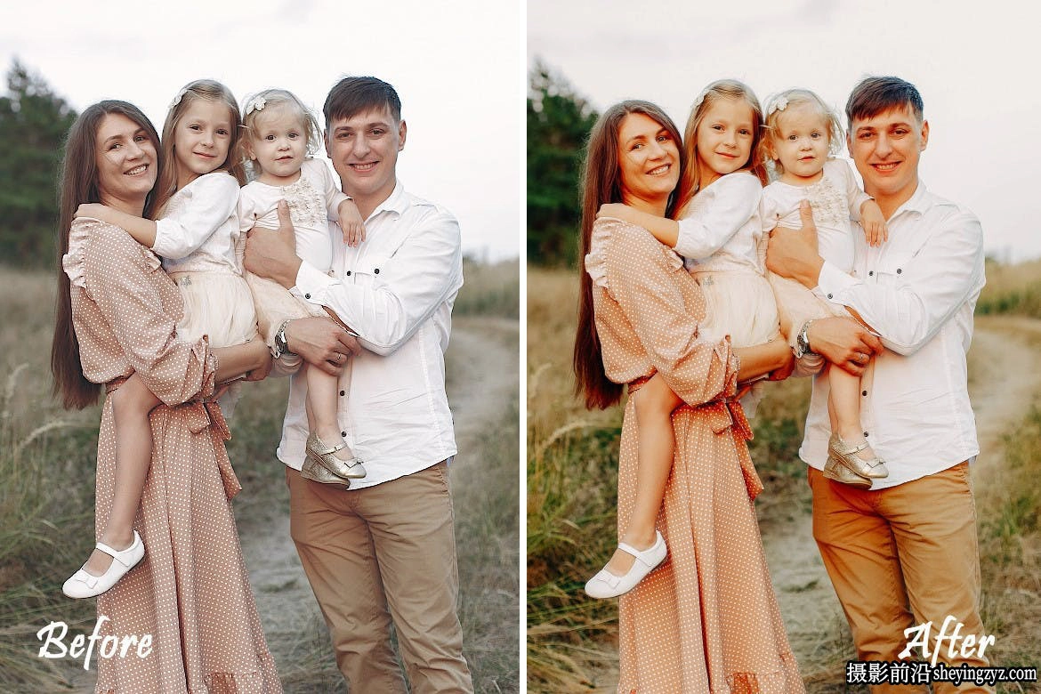 10种温暖家庭人像摄影后期调色LR预设 Family Lightroom Presets