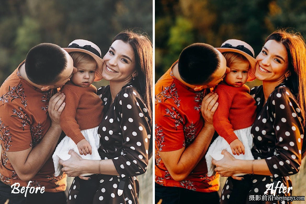 10种温暖家庭人像摄影后期调色LR预设 Family Lightroom Presets