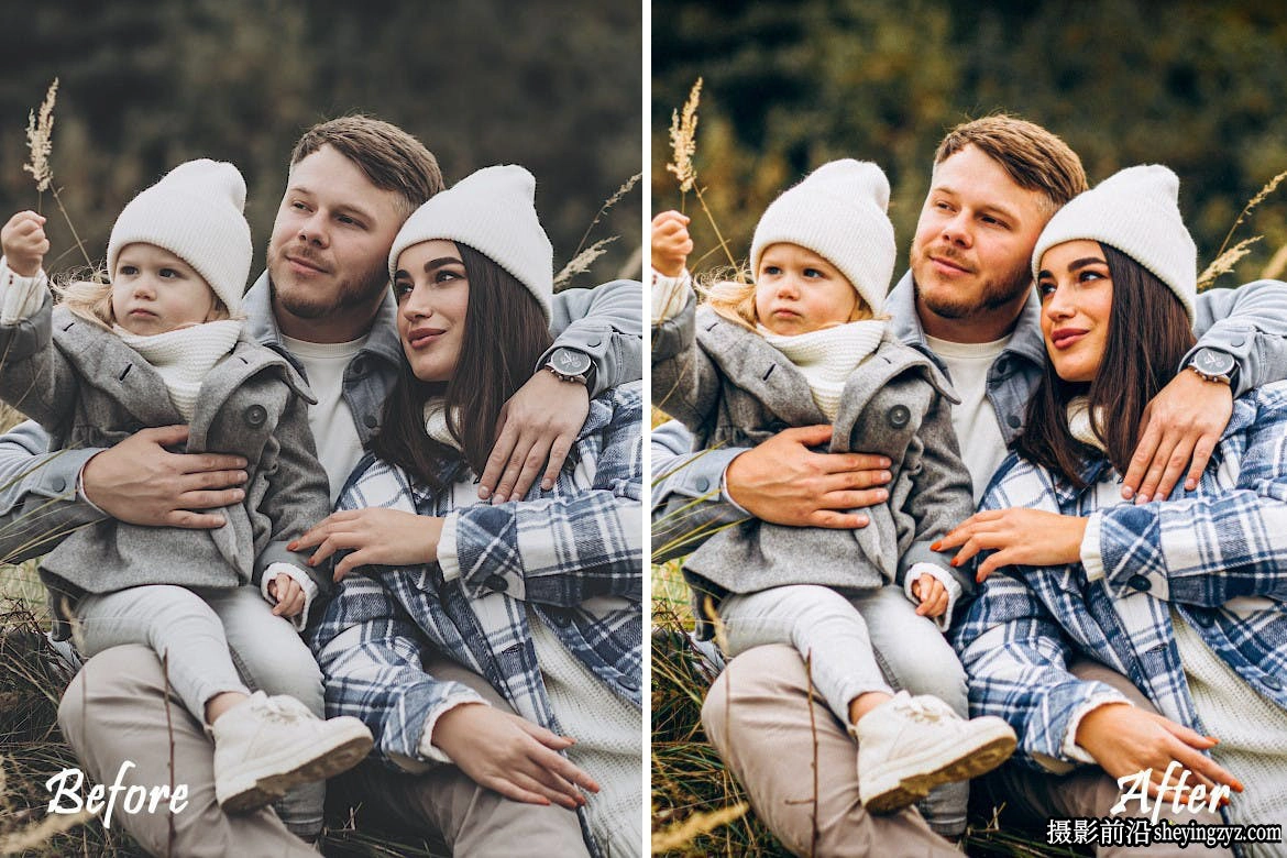10种温暖家庭人像摄影后期调色LR预设 Family Lightroom Presets