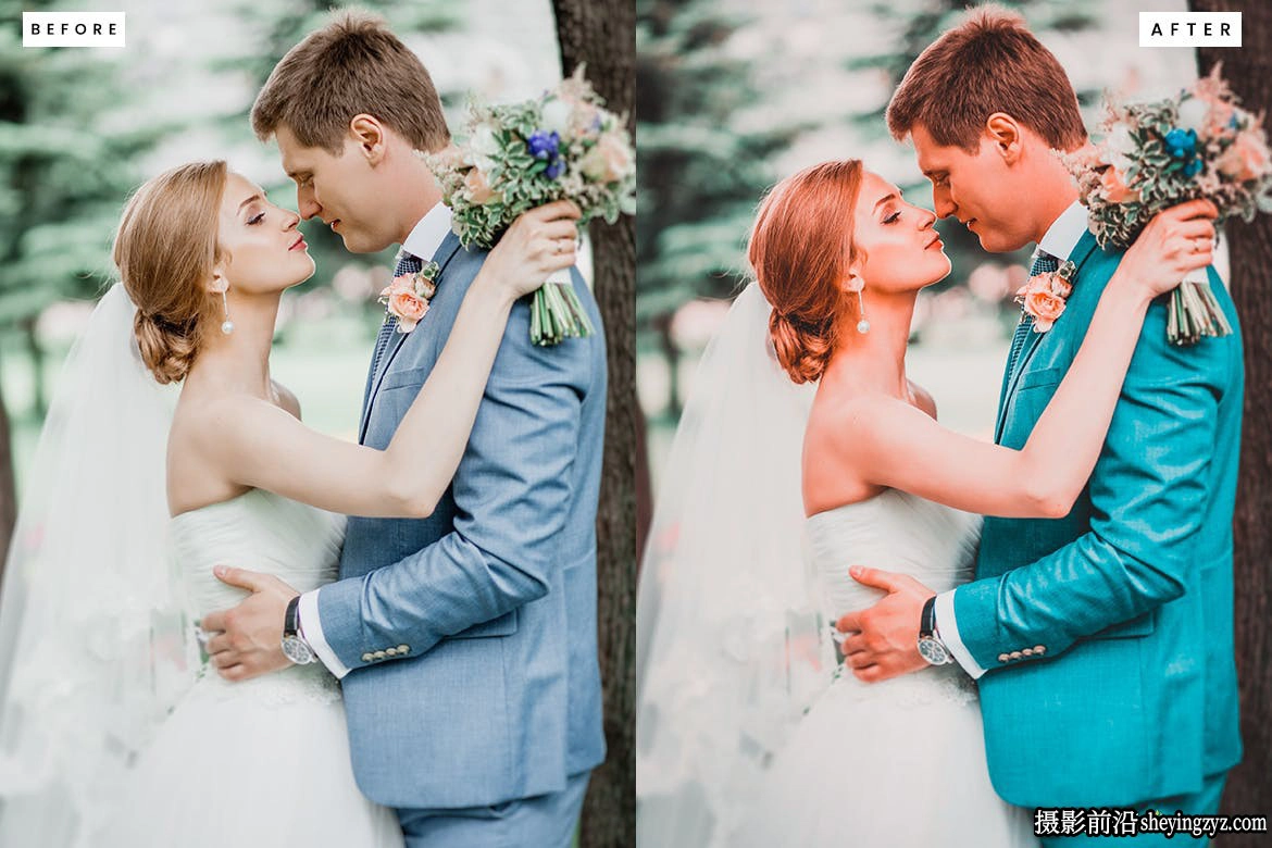 复古电影婚礼胶片人像LR预设 Vintage Wedding Lightroom Presets