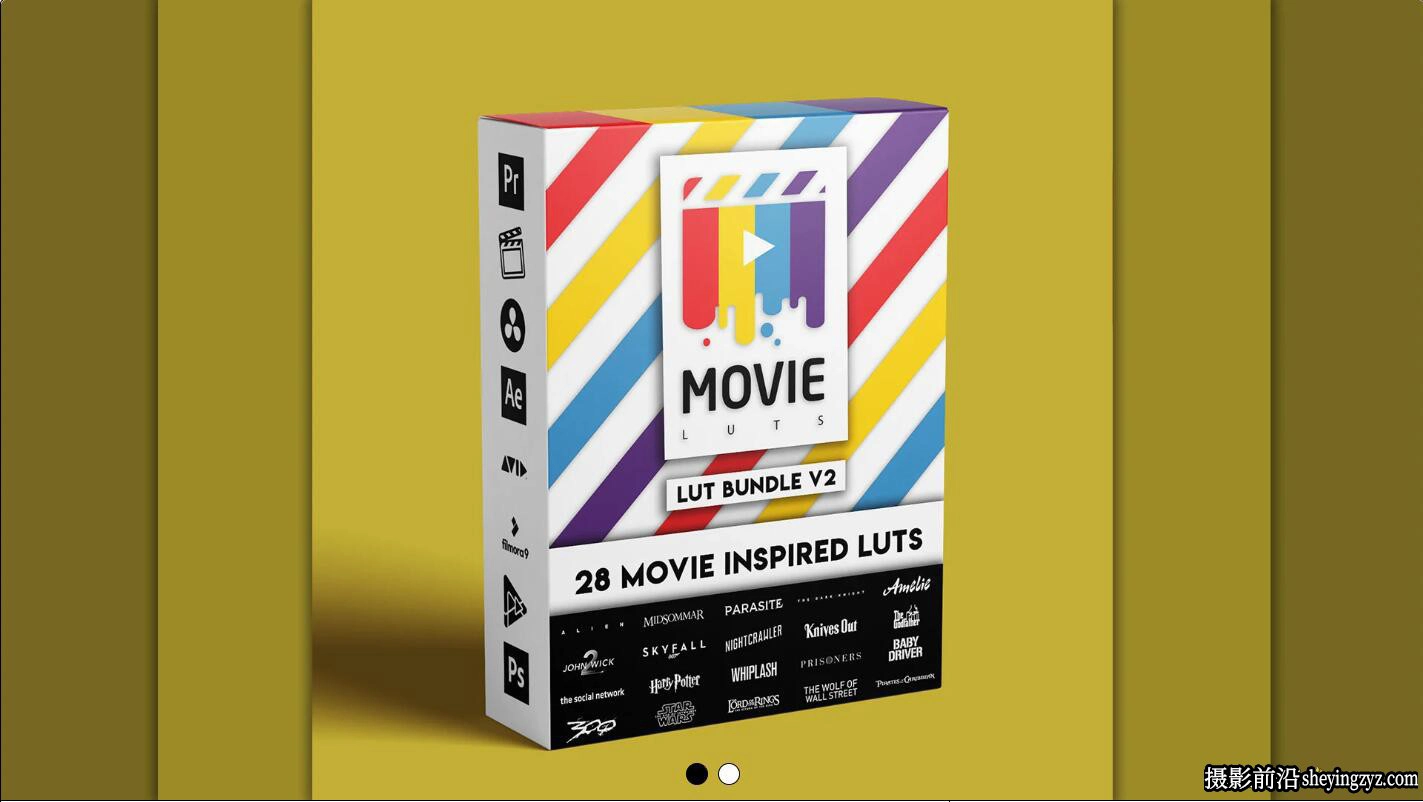 28组完整版好莱坞电影大片风格LUTS调色预设第二季 Movie LUTs Bundle V2