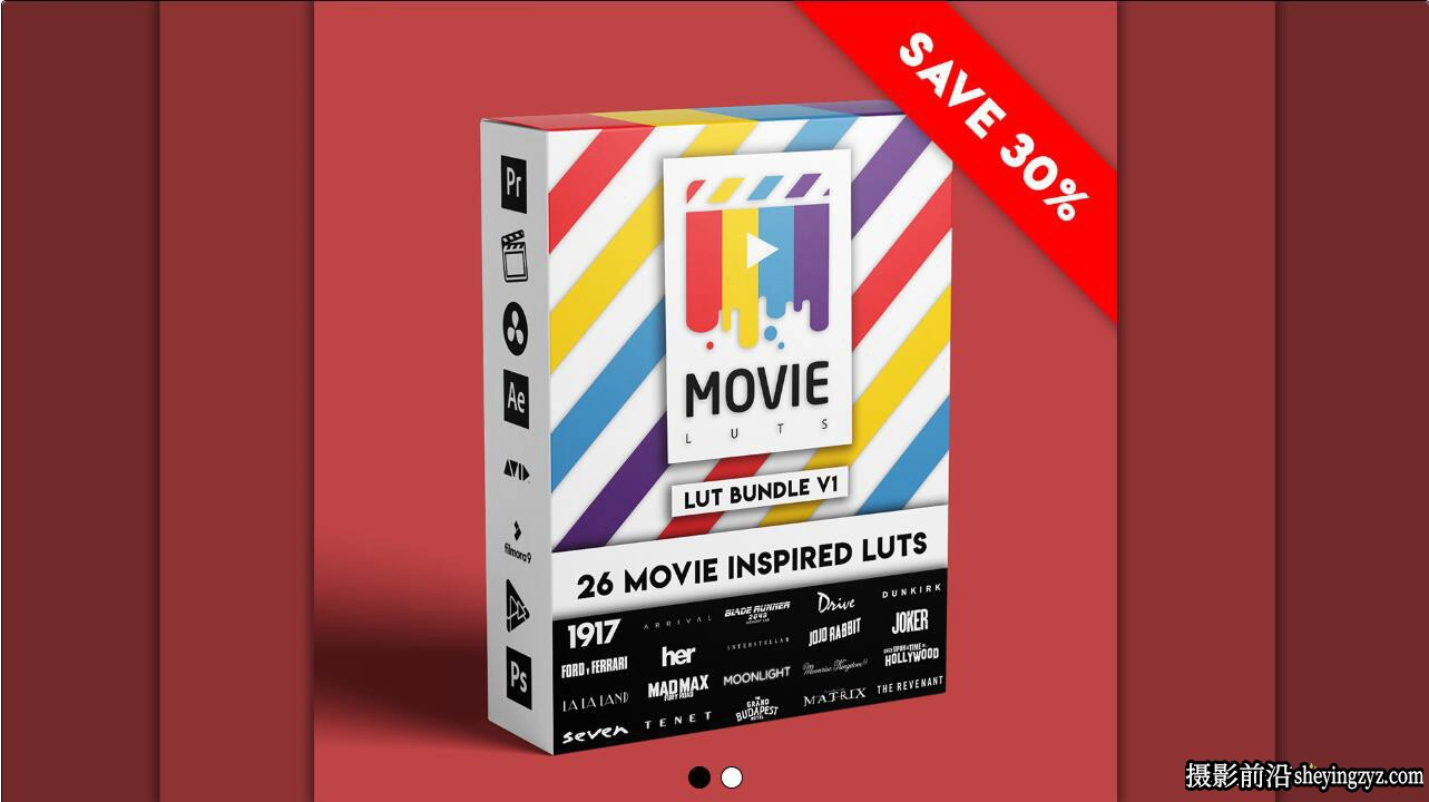 26组完整版好莱坞电影大片LUTS调色预设第一季 Movie LUTs Bundle V1