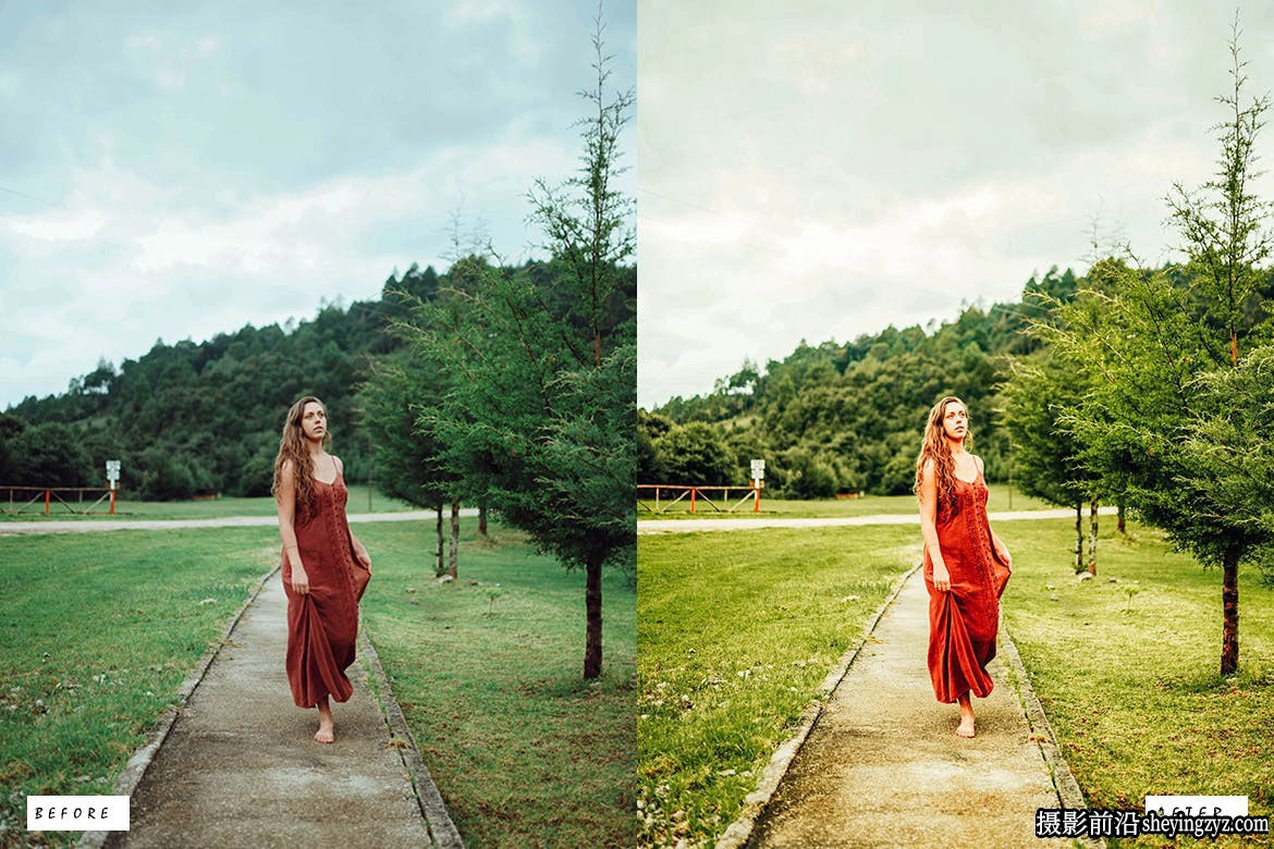绿色调胶片人像后期调色Lightroom预设 Green Quartz Lightroom Presets