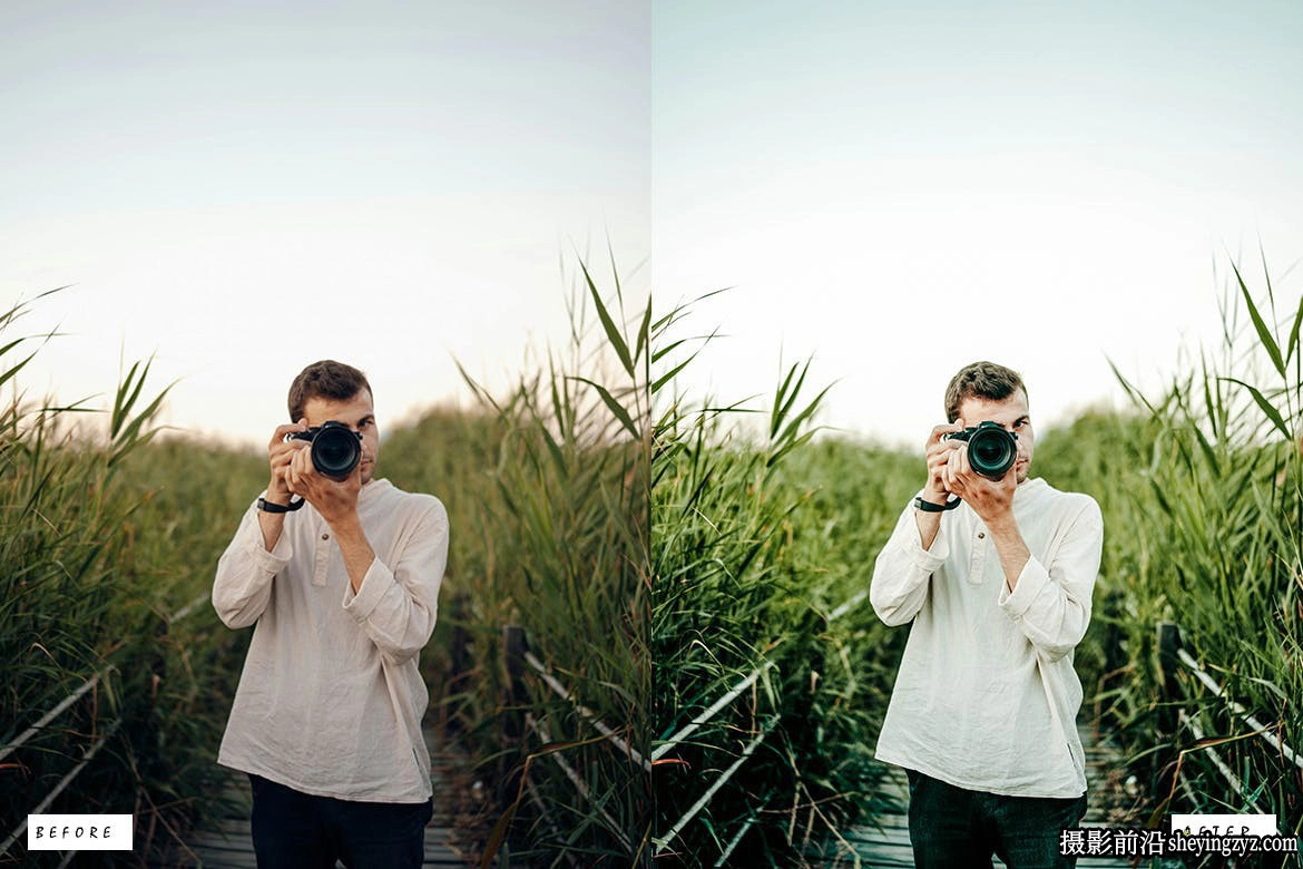 绿色调胶片人像后期调色Lightroom预设 Green Quartz Lightroom Presets