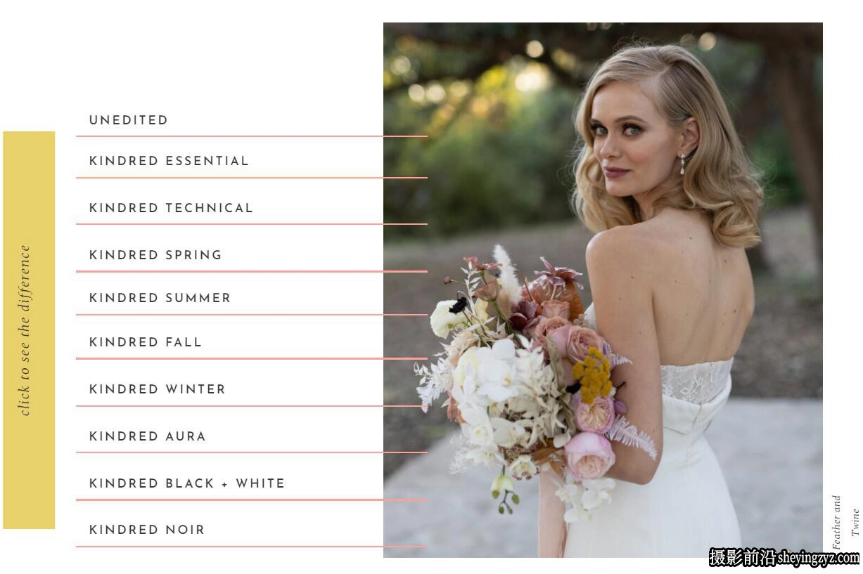 KINDRED -明亮通透夏季婚礼人像LR预设 Kindred – Summer Presets