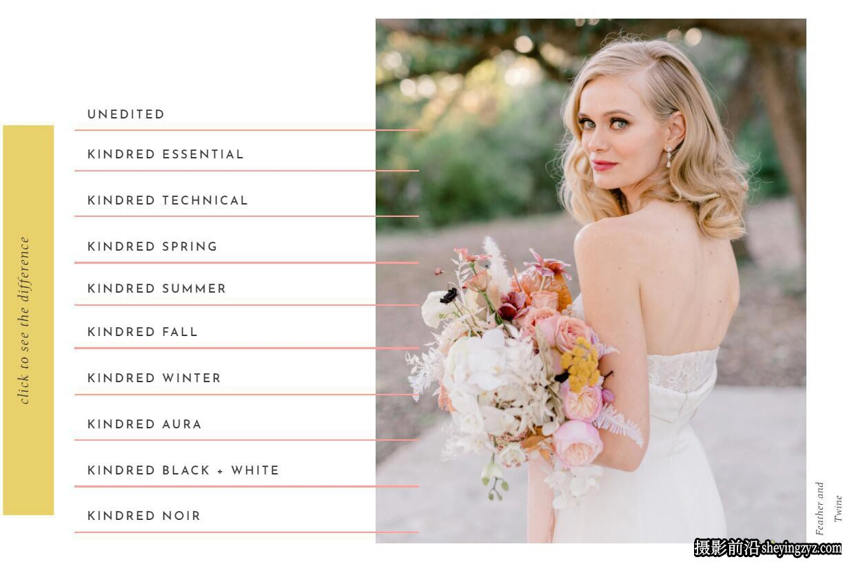 KINDRED -明亮通透夏季婚礼人像LR预设 Kindred – Summer Presets
