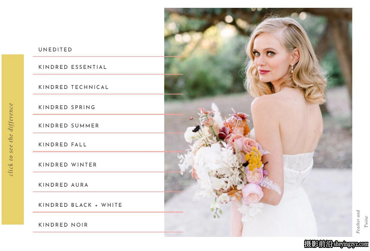KINDRED -明亮通透夏季婚礼人像LR预设 Kindred – Summer Presets