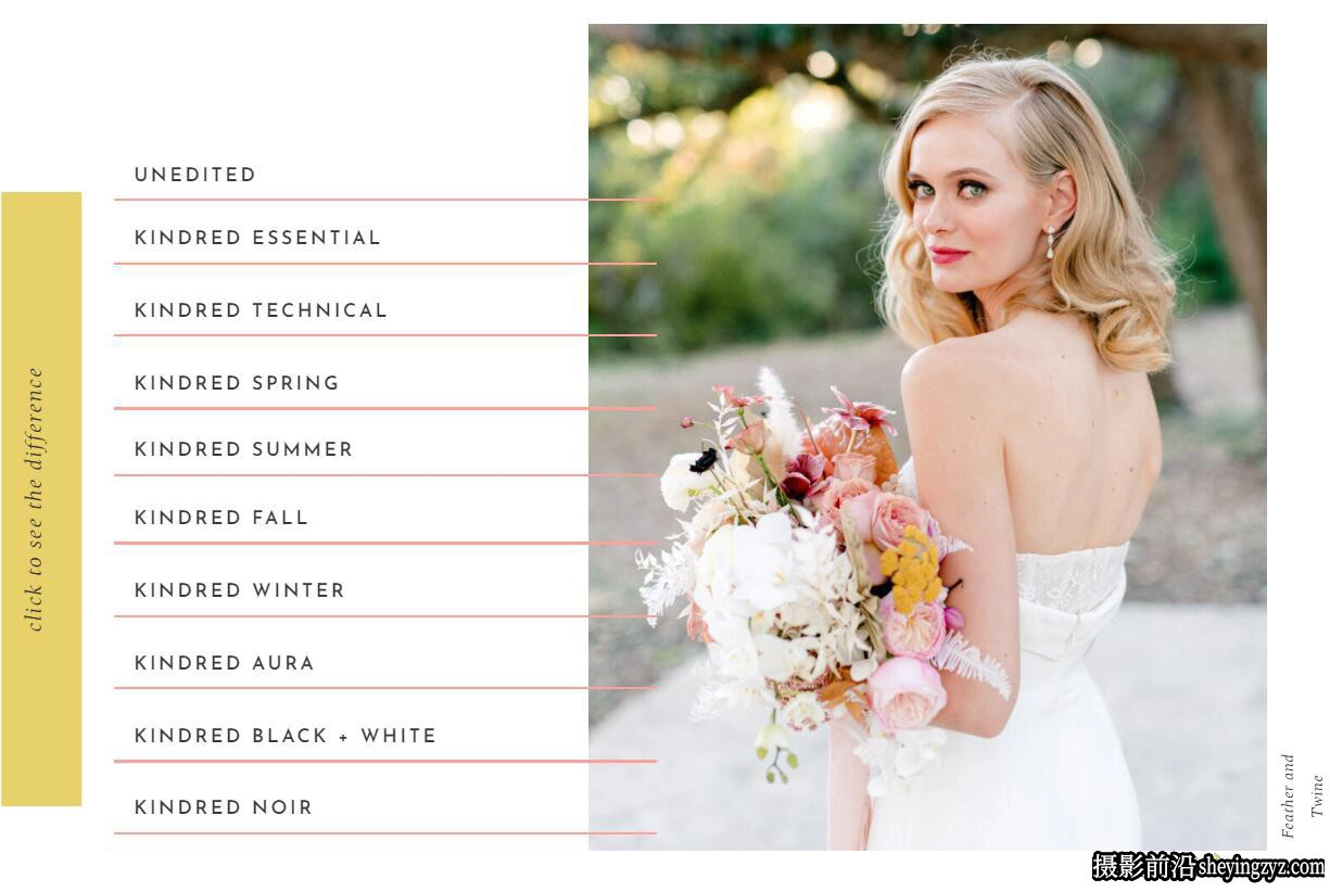 KINDRED -明亮通透夏季婚礼人像LR预设 Kindred – Summer Presets